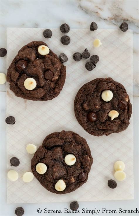 Double Chocolate Chip Cookies Serena Bakes Simply From Scratch