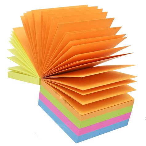 Jags Neon Color Papers Neon Color Papers 3x3 Inch Pack Contain 250