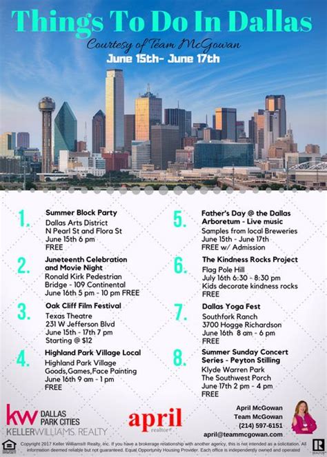 Check Out Whats Happening This Weekend In The Dallas Area Whats