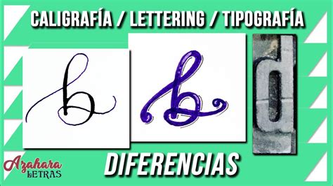 🤔 ¿cuÁl Es La Diferencia Entre CaligrafÍa Lettering TipografÍa Y