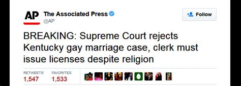 breaking supreme court rejects appeal by anti gay kentucky county clerk kim davis joe my god
