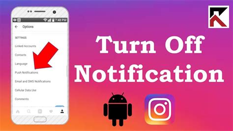 How To Turn Off Notifications Instagram Android Youtube