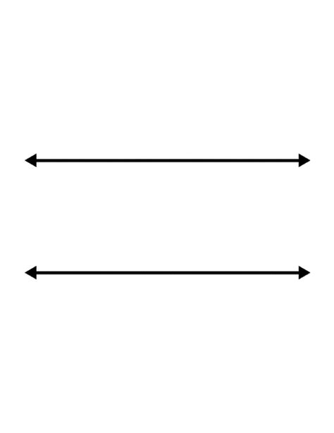 Flashcard Of A Parallel Lines Clipart Etc