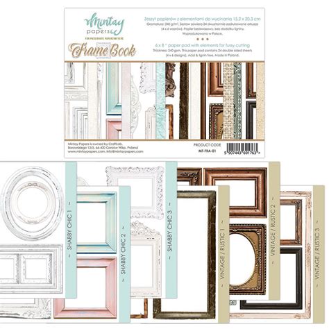 Mintay Papers Frame Book Paper Pads Scrapbook Paper Book And Frame