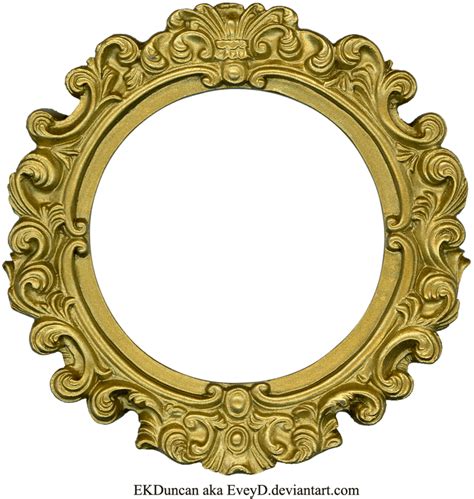 Download Golden Round Frame Clipart Hq Png Image Freepngimg