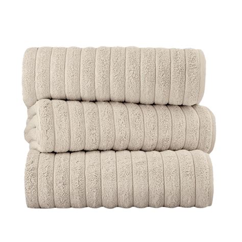 Classic Turkish Towel Classic Turkish Ribbed Cotton Bathsheet Towels Set Plush Bathsheet Set