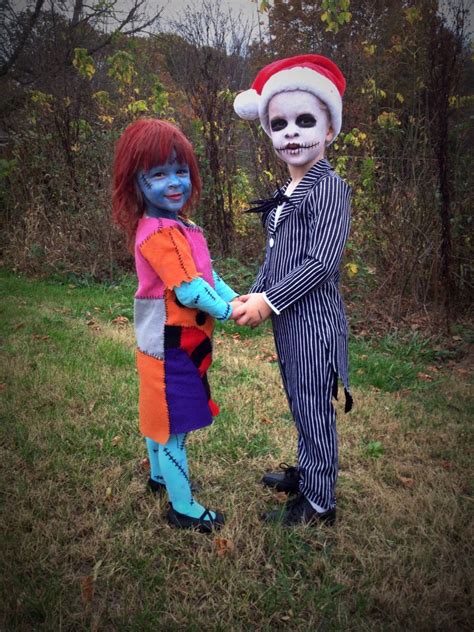 Nightmare Before Christmas Jack And Sally Costumes For Brother And