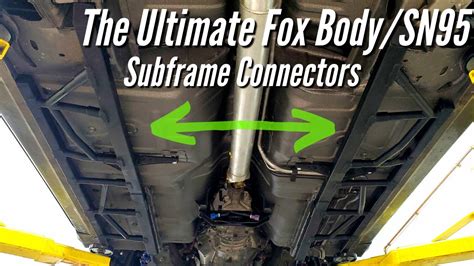 Ford Mustang Subframe Connector Jacking Rail Install Maximum Motorsports