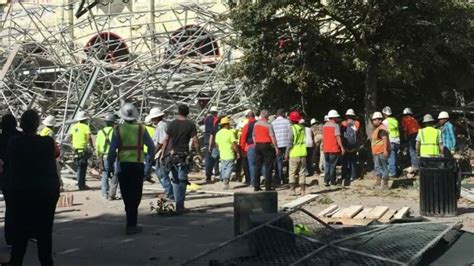 Photos Scaffolding Collapse Near Minute Maid Park