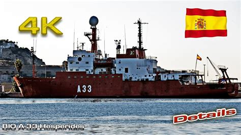 Bio Hespérides A 33 Oceanographic Research Vessel Spanish Navy Youtube