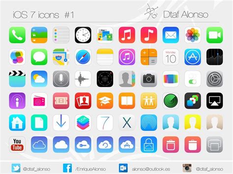 Ios 7 Icons By Dtafalonso Ios 7 Icons Ios 8 Graphic Design Tips