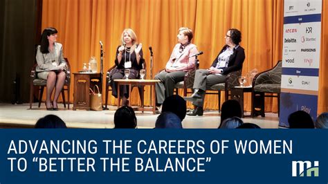 Advancing The Careers Of Women To “better The Balance”