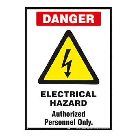 Buy Mr Safe Danger Electrical Hazard Authorized Personnel Only