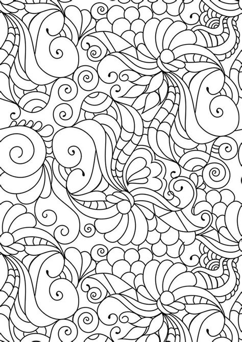 Doodle Art Coloring Zen Coloring Page Zen Doodle Coloring Etsy