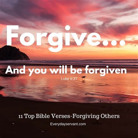 11 Top Bible Verses Forgiving Others Everyday Servant