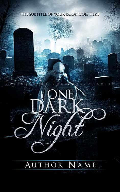 One Dark Night Premade Book Cover