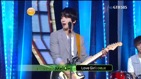 110522 인기가요23 Cnblue 직감 Love Girl Youtube