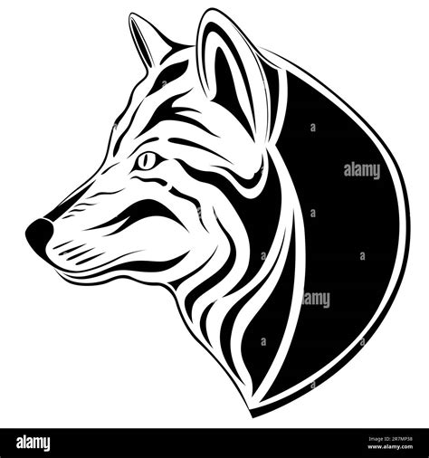 Abstract Wolf Tattoo Stock Vector Image And Art Alamy