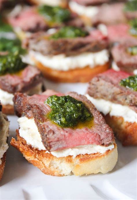 All you have to do is throw some ingredients together and let the marinade do all the work. Beef Tenderloin Crostini with Whipped Goat Cheese and ...