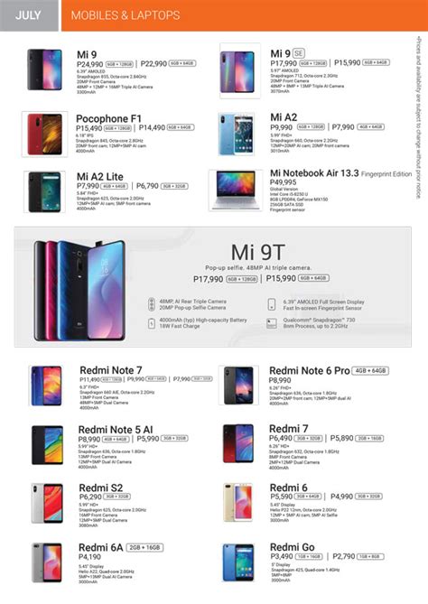 Here Is Xiaomi Mi Stores Updated Brochure And Product List Technobaboy