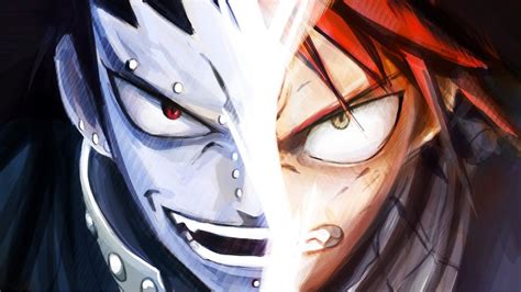 Natsu fairy tail hd desktop wallpaper : natsu vs gajeel/gazille sub español HD - YouTube