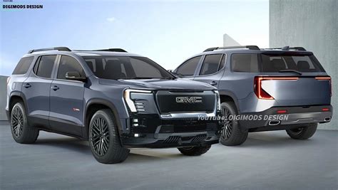 Imagined 2025 GMC Acadia Adopts The Sierra EV S Styling But Keeps ICE