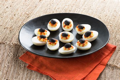 You'll want to save this recipe. "Eye Of Newt" Devilled Eggs Recipe | Eggs.ca
