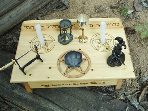 Wiccan Altar Setup By Dragonoak On Deviantart