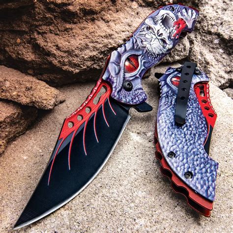 Flying Dragon Assisted Opening Folding Pocket Knife Hero Outdoors