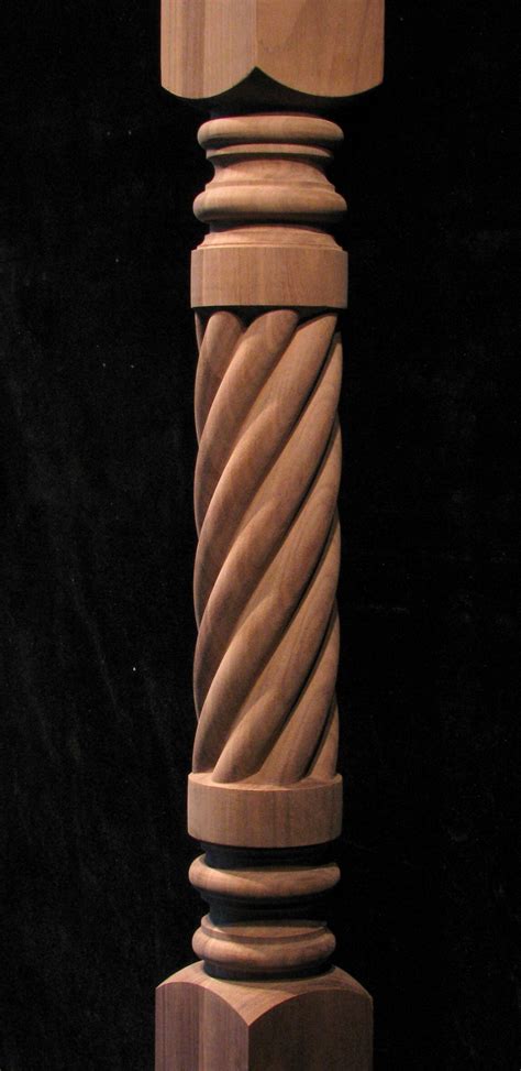 Wood Carved Spiral Column Wooden Vase Woodworking Basics Wood Lathe