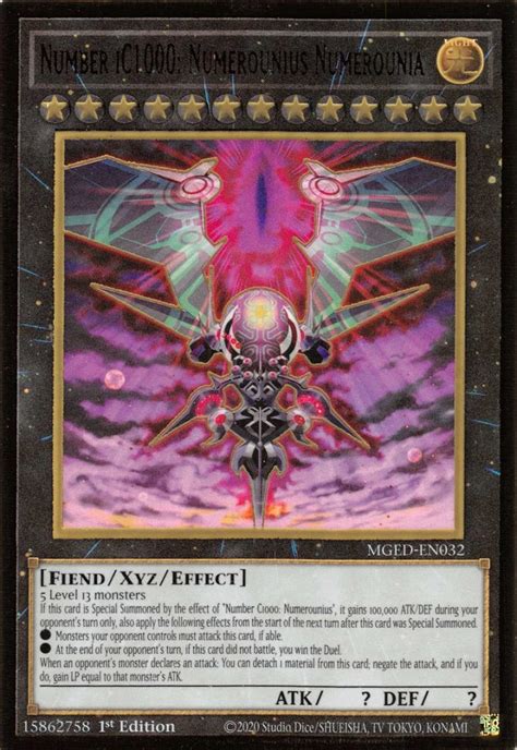 Number Ic1000 Numerounius Numerounia Maximum Gold El Dorado Yugioh