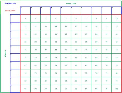 6 Best Images Of Printable Football Pool Grid Sheets