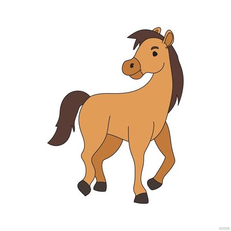 Cartoon Horse Clipart In Illustrator  Eps Svg Png Download