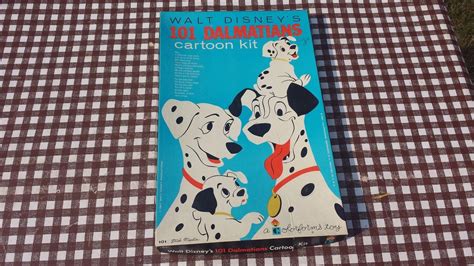 Walt Disneys 101 Dalmatians Cartoon Kit Colorforms Toy In Box 1961