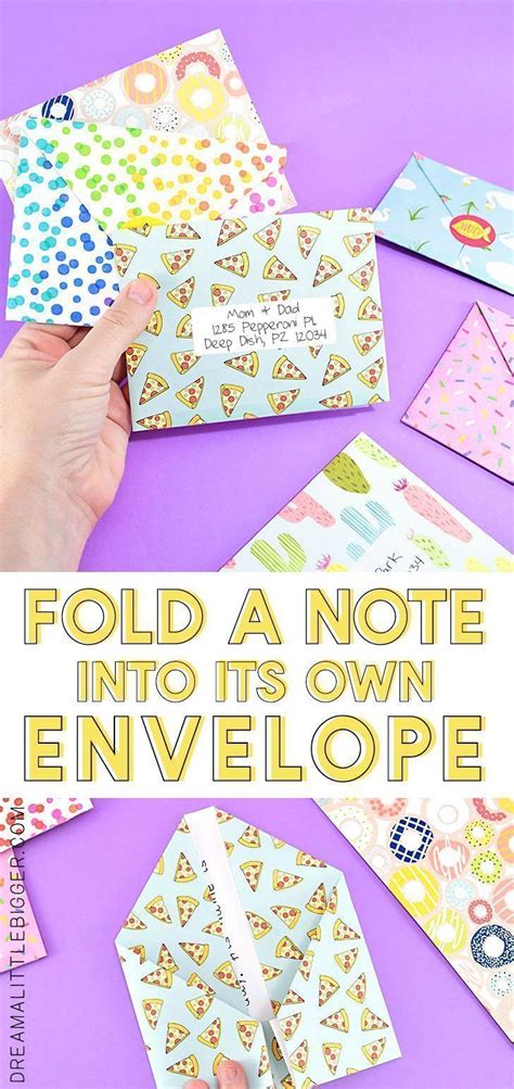 Turn A Note Into An Envelope Snail Mail Inspiration Origami Envelope
