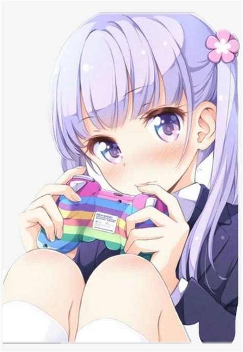 Report Abuse Anime Girl Playing Video Games Png Image Transparent Png Free Download On Seekpng