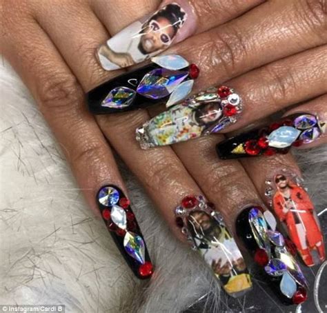 Cardi b's nail technician, jenny bui. Cardi B's Grammys 2018 stiletto-shaped manicure | Daily ...