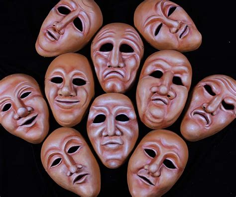 Full Face Character Mask Set Of 10 By Theater
