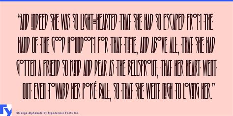 Strange Alphabets Typodermic Fonts