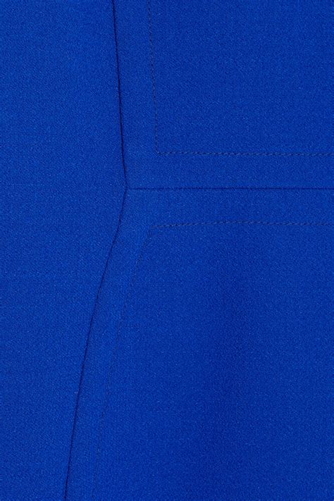 Michael Kors Stretch Wool Crepe Dress In Blue Sapphire Lyst