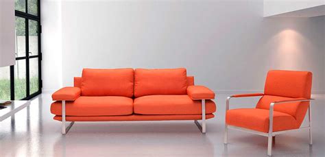 Old gold walls, pumpkin orange sofa, tan carpet and a lot of autumn ornaments: Orange Fabric Sofa Z625 | Fabric Sofas