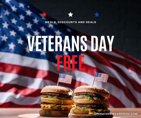 Veterans Day Promotions Free Meals Discounts Deals 2022