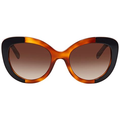 burberry brown gradient round ladies sunglasses be4253 365013 54 burberry sunglasses jomashop