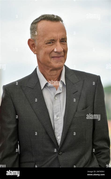 Actor Tom Hanks Posing During The Photocall Of The Film Elvis On The