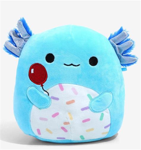 24” Squishmallows Clutch The Blue Axolotl With Balloon Toy Drops