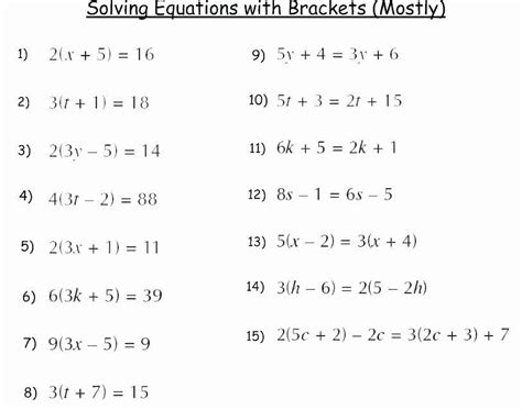 9th Grade Algebra 1 Worksheets Free Printable Grade Math Course