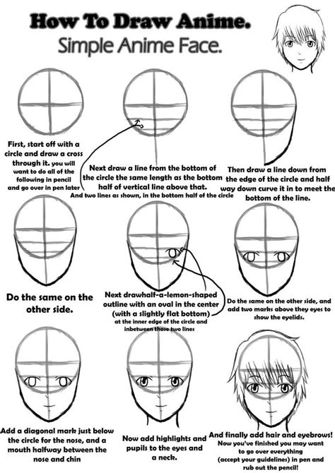 Anime Face Drawing Face Drawing Drawing Tutorial Face