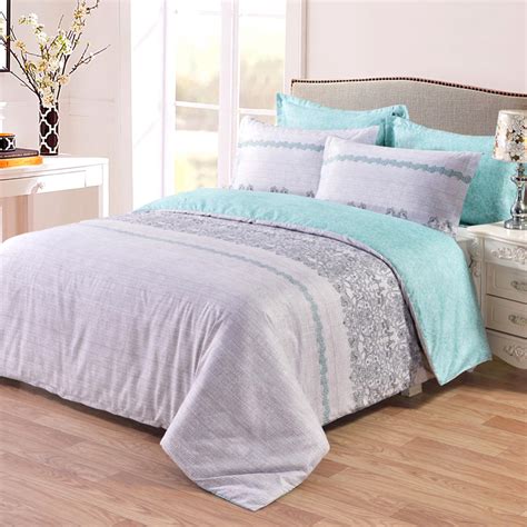 New 3pcs Duvet Cover Set Reversible With Graygrey And