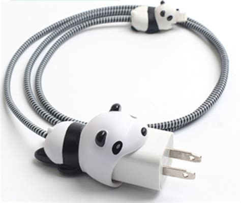 Cute Charging Cable Protector Set With Cable Protector And Dual Cable