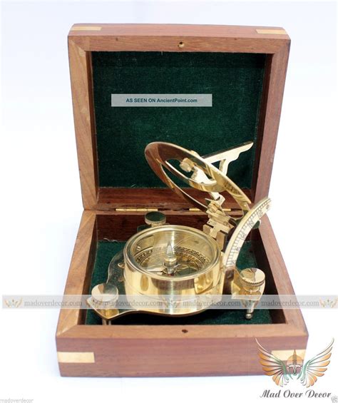 vintage maritime west london antique brass sundial compass nautical decor brass antique maritime